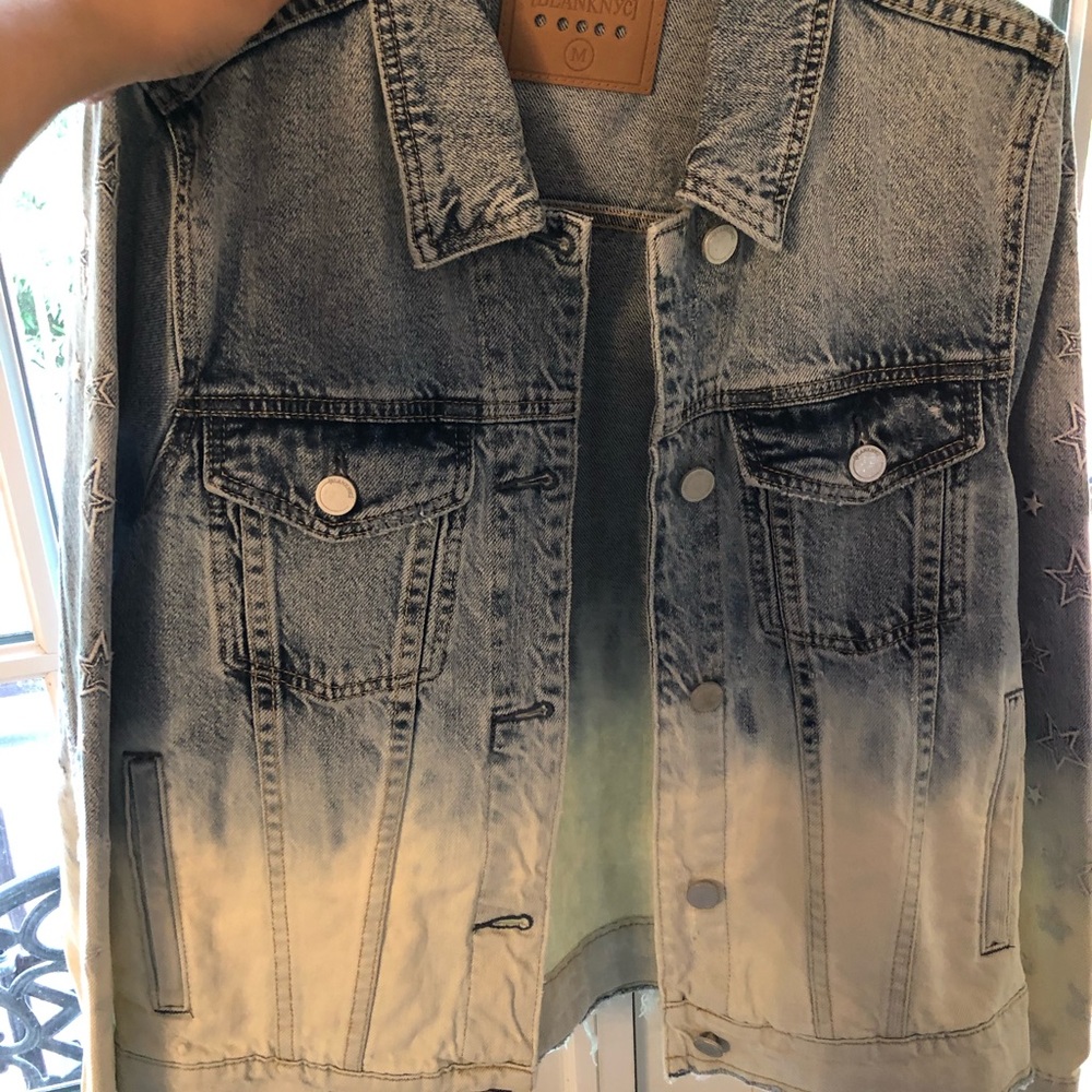 Beautiful New BLANKNYC ombré star Jean Jacket